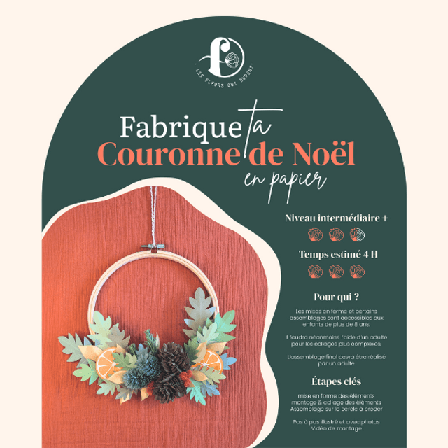🎄 Kit DIY couronne de Noël 🎄