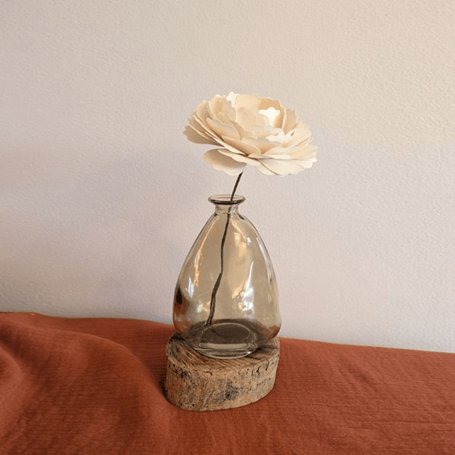 Soliflore verre teinté