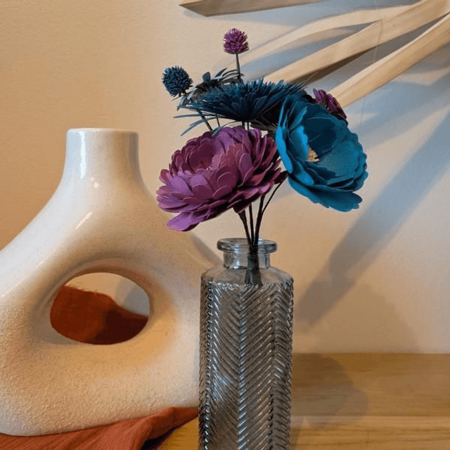 Bouquet bleu violet 